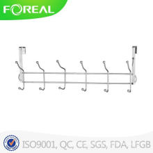 Spectrum Diversified Over The Door 6 Hook Rack Silver